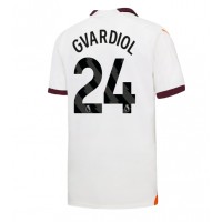 Billiga Manchester City Josko Gvardiol #24 Borta fotbollskläder 2023-24 Kortärmad
